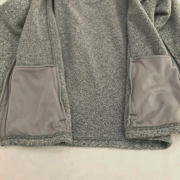 North Face Maggy Sweater Fleece Jacket Size Womens XL Heather Green Full Zip - Picture 4 of 12